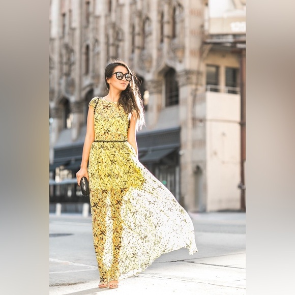 Free People Cherry Blossom Floral Lace‎ Maxi Dress - Picture 2 of 11